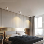 Modern Minimalist Aluminum Adjustable Angle LED Spotlight Semi-Flush Mount Ceiling Lumendat