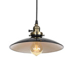 Industrial Iron Multicolor Bowl 1-light Pendant Light BulbSquare