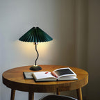 Modern Minimalist Pleated Umbrella Bending Base 1-Light Table Lamp Lumendat