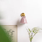 French Minimalist Bell Butterfly Iron 1-Light Wall Sconce Lamp