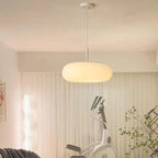 Modern Minimalist Oval Iron Pe LED Pendant Light for Living Room BulbSquare