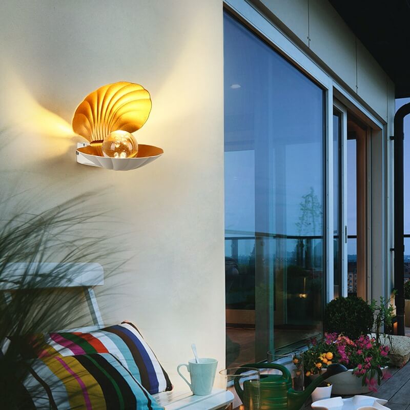 Outdoor Waterproof Creative Shell Aluminum LED Wall Sconce Lamp Lumendat