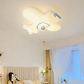 Lumendat Modern Simplicity Kids Plane Iron PE LED Flush Mount Ceiling Light For Bedroom Lumendat
