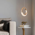 Modern Acrylic Geometric Circle 1-Light  LED  Pendant Light