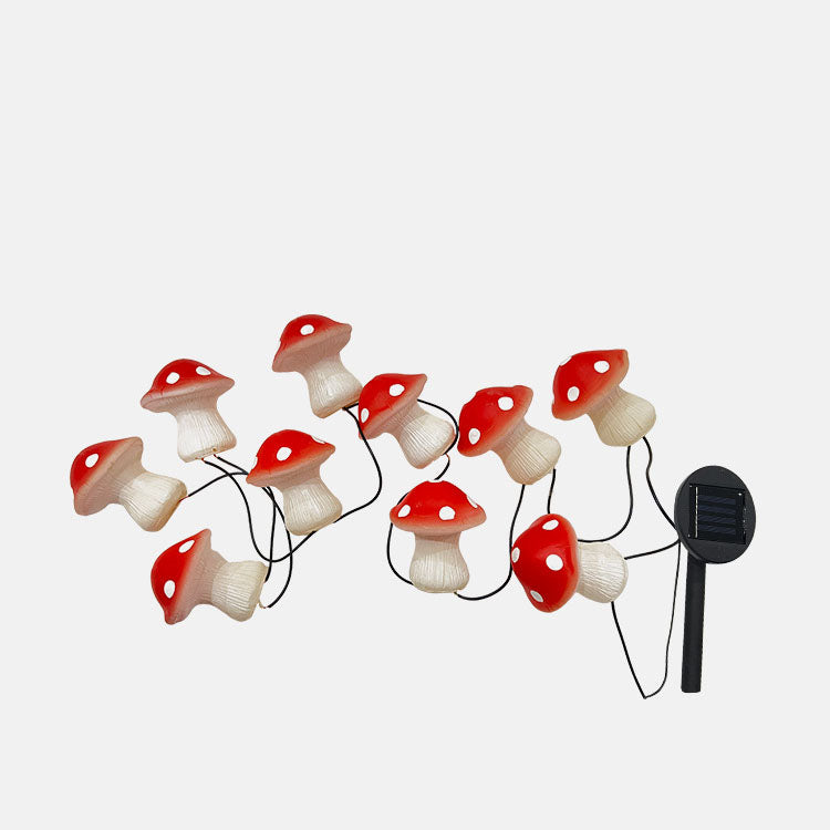 Modern Creative Mushroom Solar LED Outdoor Waterproof Garden Light String Lumendat