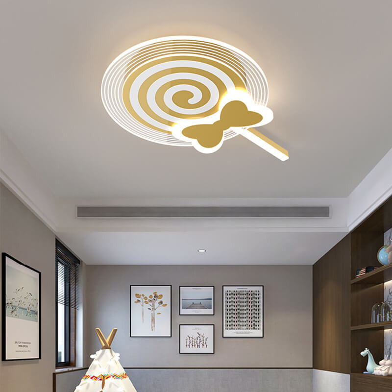 Lumendat Creative Childlike Cartoon Lollipop Design LED Flush Mount Light Lumendat