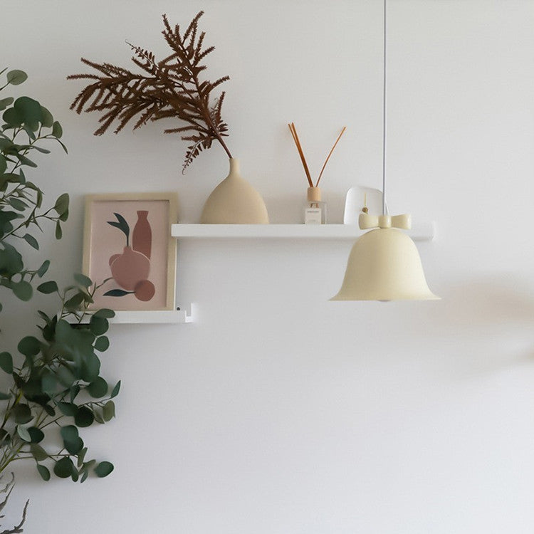 Contemporary Scandinavian Iron Bowknot Bell 1-light Pendant Light for Living Room