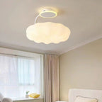 Lumendat Modern Simplicity Cream PE Cloud Pumpkin Shade Iron LED Kids Pendant Light For Bedroom Lumendat