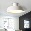 Nordic Minimalist Round Pot Iron LED Flush Mount Ceiling Light BulbSquare
