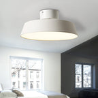 Nordic Minimalist Round Pot Iron LED Flush Mount Ceiling Light BulbSquare