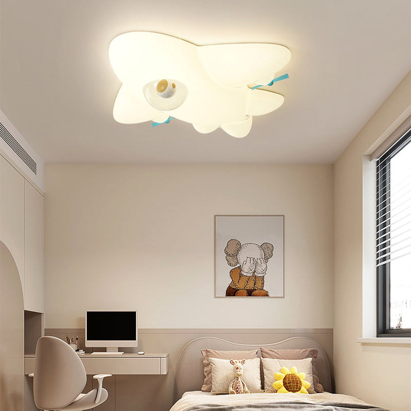 Lumendat Contemporary Creative PE Cartoon Aircraft LED Kids Flush Mount Ceiling Light For Living Room Lumendat