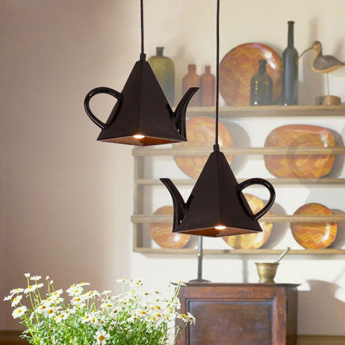 Contemporary Creative Teacup Teapot Resin 1-light Pendant Light for Living Room