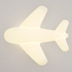 Modern Simplicity Kids Iron PE Airplane LED Semi-Flush Mount Ceiling Light For Bedroom
