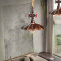 Industrial Retro Umbrella Wrought Iron Water Pipe 1-Light Pendant Light