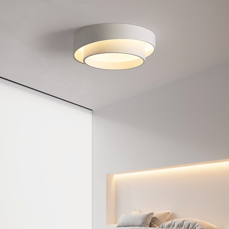 Modern Minimalist Overlapping Round LED Flush Mount Ceiling Light BulbSquare