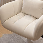 Modern Minimalist Square Back Velvet Cotton Nylon Desk Chair Backrest Armrest For Home Office DFM-F