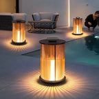 Modern Simplicity Cylinder Glass Steel 1-Light Landscape Light For Outdoor Patio Lumendat
