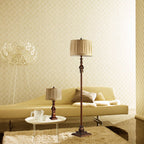 Modern European Retro Pleated Fabric 1-Light Standing Floor Lamp Lumendat