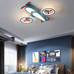 Lumendat Contemporary Creative Acrylic Cartoon Airplane LED Kids Flush Mount Ceiling Light For Living Room Lumendat