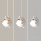 Lumendat Modern Art Deco Kids Iron Acrylic Rabbit LED Pendant Light For Bedroom Lumendat
