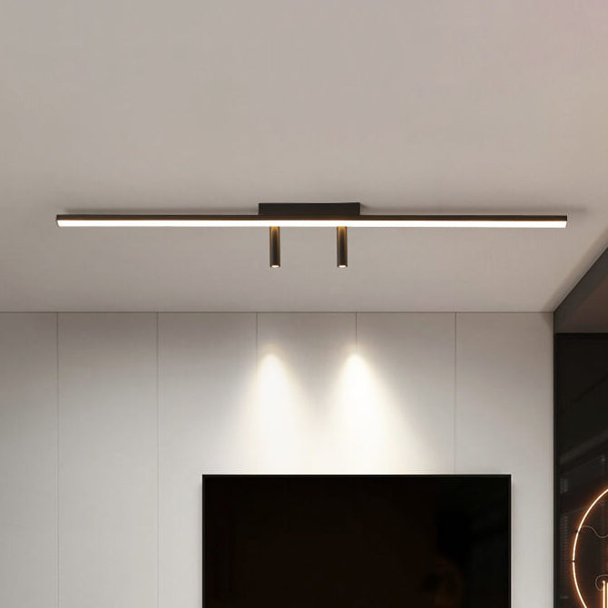 Modern Minimalist Long Strip LED Spotlight Flush Mount Ceiling Light Lumendat