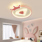 Lumendat Childlike Cartoon Crown Diamond Design LED Flush Mount Light Lumendat