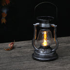 Solar Retro Kerosene Lamp Horse Lamp LED Outdoor Garden Patio Decoration Portable Flame Candle Light Lumendat