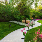 Outdoor Solar Tulip LED Waterproof Lawn Ground Decorative Insert Landscape Light Lumendat