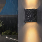 Modern Outdoor Square Column Waterproof LED Wall Sconce Lamp