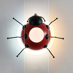Lumendat Contemporary Creative Cartoon Beetle Acrylic LED Kids Wall Sconce Lamp For Bedroom Lumendat