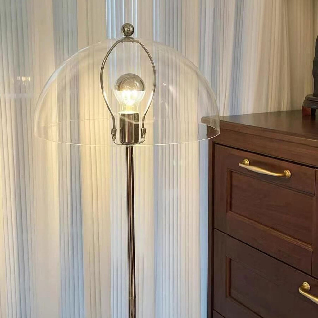 Creative Retro Acrylic Mushroom Design 1-Light Standing Floor Lamp Lumendat
