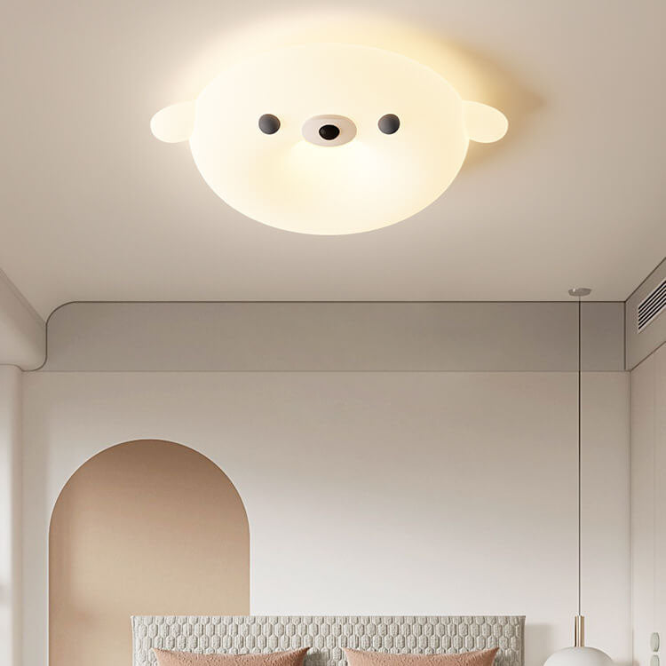 Lumendat Adorable Cream Style Cartoon Seal LED Kids Flush Mount Ceiling Light Lumendat