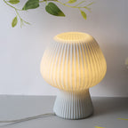Modern Minimalist Mushroom 1-Light Glass Table Lamp For Bedside Lumendat