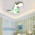 Lumendat Modern Children's Cartoon Dinosaurs Iron Acrylic LED Flush Mount Ceiling Light Lumendat