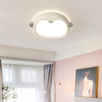 Lumendat Contemporary Nordic Kids Iron Resin Acrylic Penguin LED Flush Mount Ceiling Light For Bedroom Lumendat