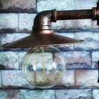 Industrial Steampunk Copper Water Pipe 2-Light Standing Floor Lamp Lumendat