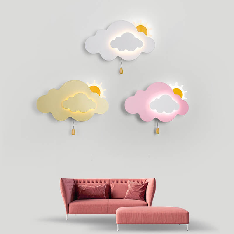 Lumendat Cartoon Creative Clouds Acrylic LED Wall Sconce Lamp Lumendat