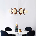 Modern Mid-century Acrylic Magic Bean Glass Shade 3/5/6/8-light Chandelier for Living Room BulbSquare