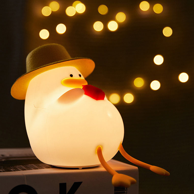 Creative Cartoon Silicone Duck Pat LED Night Light Table Lamp Lumendat