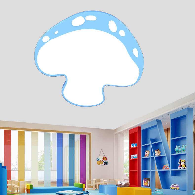Lumendat Creative Cartoon Mushroom Shape Kids LED Flush Mount Ceiling Light Lumendat