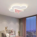 Lumendat Modern Art Deco Kids Iron Acrylic Cloud Plane LED Flush Mount Ceiling Light For Bedroom Lumendat