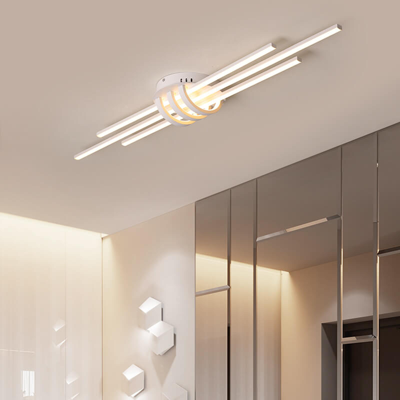 Modern Minimalist Long LED Flush Mount Lighting Lumendat