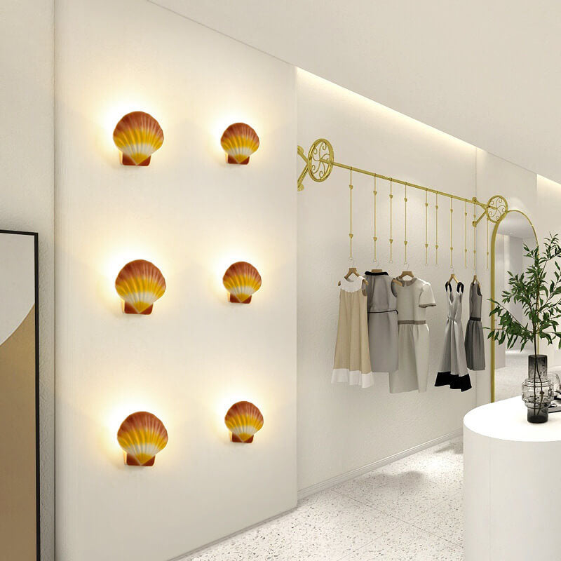 Outdoor Creative Shell Design Aluminum LED Waterproof Wall Sconce Lamp Lumendat