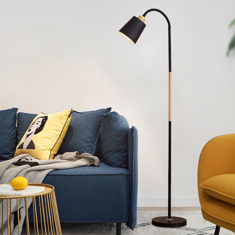 Modern Minimalist Iron 1-Light Standing Floor Lamp Lumendat