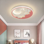 Lumendat Contemporary Creative Cartoon Stars Moon Acrylic LED Kids Flush Mount Ceiling Light For Living Room Lumendat