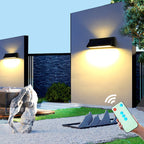 Outdoor Solar Waterproof Rectangular Slant LED Patio Wall Sconce Lamp Lumendat