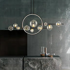 Modern Glass Long Bubble Magic Bean Island Light 7/10 Light Chandelier modern luxury lighting fixture