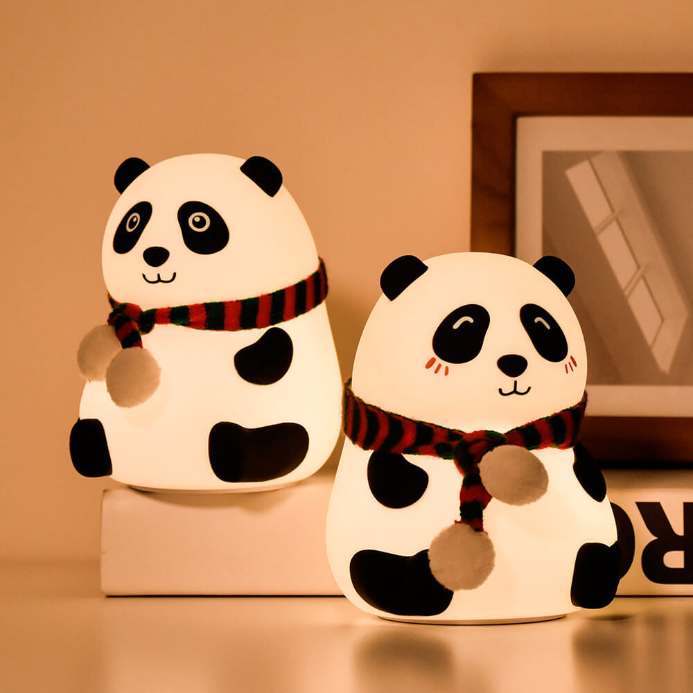 Lumendat Childlike Cartoon Mini Panda Silicone LED Night Light Table Lamp Lumendat