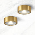Nordic Light Luxury All Copper Ultra-thin LED Flush Mount Light BulbSquare