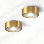 Nordic Light Luxury All Copper Ultra-thin LED Flush Mount Light BulbSquare